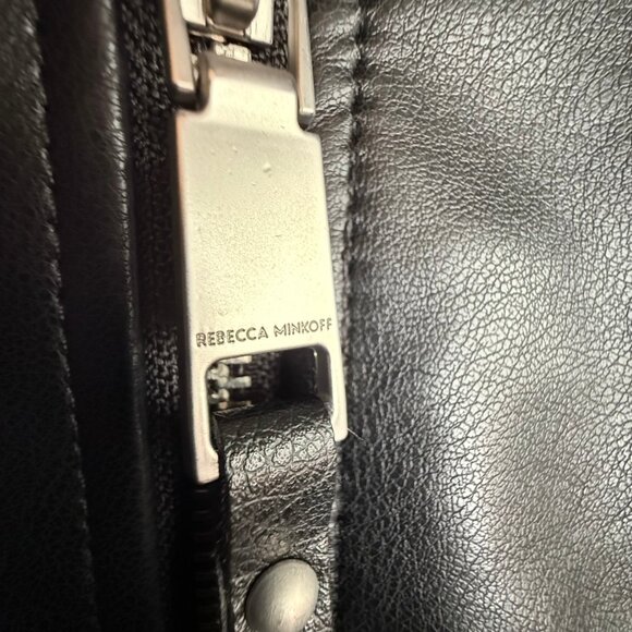 Rebecca Minkoff “Jett Moto” Black Faux Leather Jacket NWT Size M - Picture 6 of 11